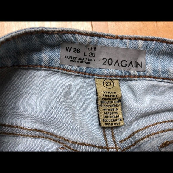 Distressed denim shorts high waist - Picture 4 of 4